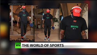 Look what LeBron James did to the MAGA hat