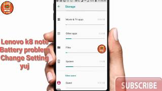 Lenovo k8 note battery problem setting change
