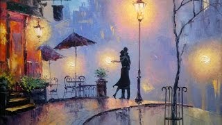 КАК НАРИСОВАТЬ МАСЛОМ "ВЛЮБЛЕННЫЕ В ПАРИЖЕ".Люба Дикер