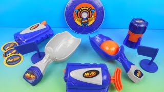 2015 NERF SET OF 5 McDONALDS HAPPY MEAL KIDS TOYS VIDEO REVIEW