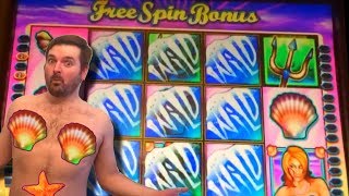 BIG WIN! Wild Waves For Days! HIGH LIMIT Quarter Denom Slot Machine Live Play with Bonus