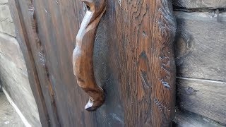как сделать классную дверь в баню своими руками  из старых досок