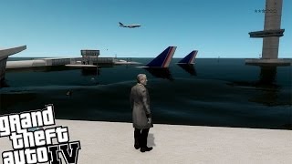 GTA IV Tsunami Mod - Huge Tsunami Hits Liberty City Airport Under Water!