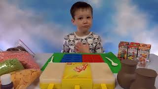 Лего фигурки и блоки из шоколада Макс делает конфеты и мороженое LEGO