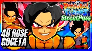 Dragon Ball Fusions 3DS English: 4D SSJ Rose Gogeta Black (Streetpass Fusion) Fusion Gameplay