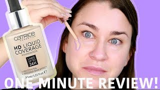 CATRICE HD LIQUID COVERAGE FOUNDATION! | One Minute Review | Beauty Banter