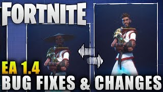 Fortnite News "Early Access Patch 1.4" Quality of Life and Bug Fixes "Fortnite Patch Notes"