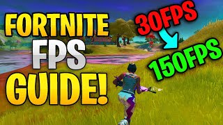How To *FIX* Low FPS Lag Stutters and INCREASE FPS in Fortnite Chapter 2 | FPS GUIDE