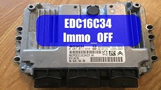 Отключить иммобилайзер EDC16C34