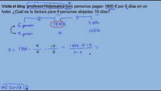 proporcionalidad compuesta TRUCOS 01 ejercicios resueltos reglas de tres