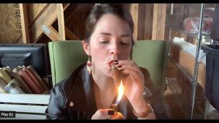 ASMR Smoking My First Cigar - Leather Jacket