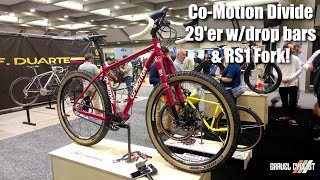 Co-Motion Divide 29'er w/650b Wheels, Drop Bars & Rockshox RS1 Fork!: NAHBS 2019