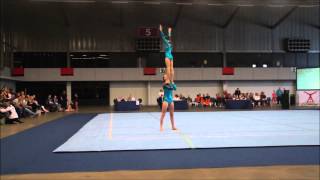Tempo NK 2015 Acrogym Amber Köppen en Eva Joret