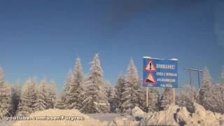 Сусуман - Аркагалинский перевал. Мороз за -50. Колымская трасса