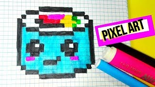 Como dibujar un SUSHI KAWAII PIXEL-ART