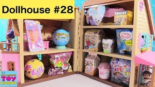 Blind Bag Dollhouse #28 LOL Dolls Pets Disney Coco Tsum Tsum Toy Review | PSToyReviews