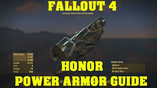 FALLOUT 4 Rare Armor Guide - Honor (Unique Power Armor)