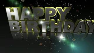 Футаж.С днем ​​рождения Анимированный текст.Footage.Happy birthday Animated text