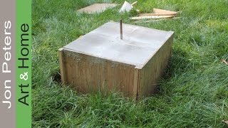 Make a Form & Cast a Concrete Base for a Sculpture