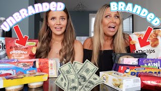 BRANDED VS UNBRANDED FOOD CHALLENGE *£100 PRIZE* WITH MY MUM