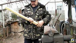 ОХРЕНЕННО ПРОСТО топор - колун из старого топора  3 часть