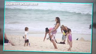 (VIDEO) Alessandra Ambrossio in Swimsuit Fun At the Beach With Kids