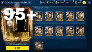 INSANE 95+ ICON PACKED! | 2x ICON PACK OPENING | Fifa Mobile