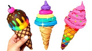 Play Doh Ice Cream Cone Compilation How to Make Rainbow Ice Cream Learn Colors Creative Fun for Kids