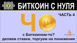 Часть 4. Куда идет курс биткоин? Ищем точку разворота, открываем сделки вниз с брокером Amarkets