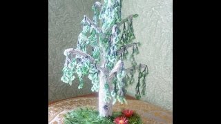 Берёза. Поделки из бисера