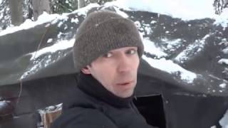 Моя берлога 2017.Охотничья избушка-балаган.