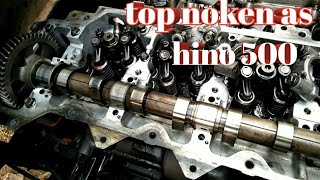 ganti paking head dan Top timing hino louhan 260ti