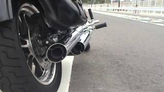 ハーレー ダイナ DYNA FXDL スクリーミンイーグル マフラー 比較動画