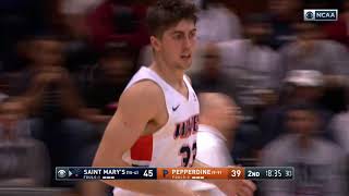 HIGHLIGHTS | Pepperdine Falls to Saint Mary's 78-69