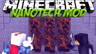 Super Mobs Mod: Minecraft Nanotech Mod Showcase! Creeper Boss!