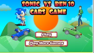Sonic Vs Ben 10 Cars Game - Car Games Online