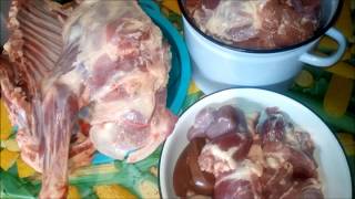 Выход мяса у барана.