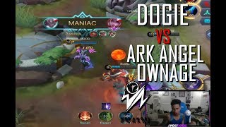 DOGIE KARRIE VS ARK ANGEL OWNAGE - MANIAC - 1000 DIAMONDS GIVEAWAY - GAMEPLAY - MOBILE LEGENDS RANK