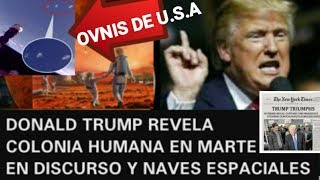 DONALD TRUMP AFIRMA QUE MARTE YA ESTA HABITADO Y EN ESTE  MOMENTO VAN CAMINO A LA COLONIA MARCIANA