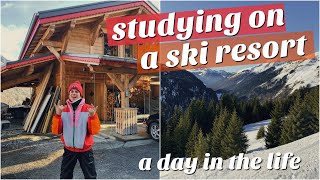 STUDYING ABROAD... ON A SKI RESORT!!! a day in the life...
