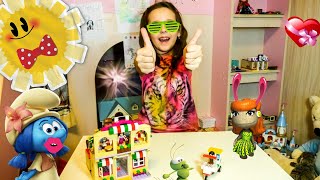 Lego Frends! Распаковка сбор и обзор Лего Фрэндс видео Пиццерия Хартлейк сити лего!