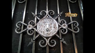 Узор для ворот и калитки. Холодная ковка на станке Улитка