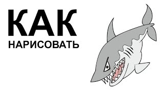 Картинки акулы. КАК НАРИСОВАТЬ АКУЛУ карандашом