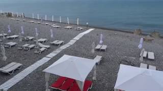 Пляжи "Багратиона", "Лазаревское взморье" ранним утром. Про экскурсии. Лазаревское, 28 июня 2019