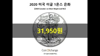2020 미국 이글 1온스 은화(은 재테크/수집을 위한 은화)