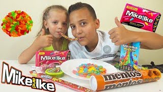 Мистер Макс подарил СПИННЕР САМЫЕ новые КОНФЕТЫ от Mister Max ЧЕЛЛЕНДЖ MIKE and IKE Challenge