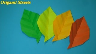 Как сделать листья из бумаги. Оригами листья дерева