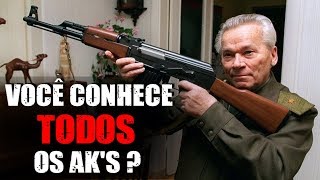 Tipos e variações do fuzil AK que você nunca viu! Além do AK47 , AK74 , AK103 ...