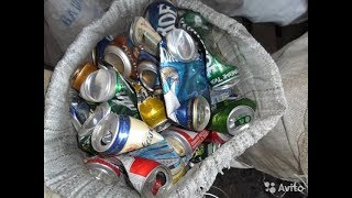Сколько можно заработать на пивных банках???Копил пивные банки целый год и сдал на металл!!!!!