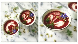 Creamy Beetroot Soup | Easy Detox Lunch for a Flat Belly